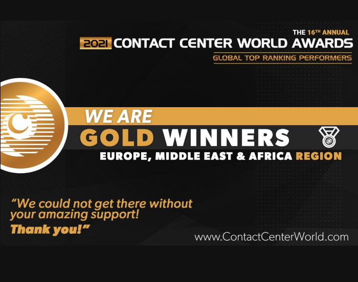 VOXYS wins Contact Center World Award 2021